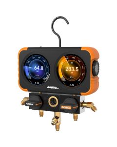 Navac Flex-X Manifold Gauge Digital Display HD Color Graphic Interface 72 Refrigerants A2L