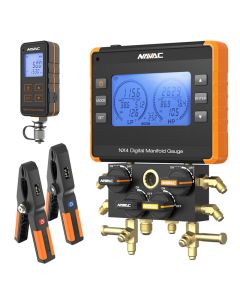 Navac NEXUS Digital Manifold Gauge Kit w/ Vacuum Gauge 4-Valve Bluetooth A2L