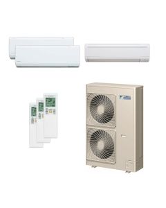 48,000 BTU 19 SEER Tri Zone Wall Mounted Daikin Mini-Split Heat Pump System 7+7+15