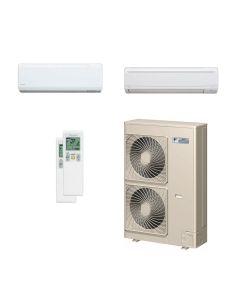 48,000 BTU 19 SEER Dual Zone Wall Mounted Daikin Mini Split Heat Pump System 7+9- R410A
