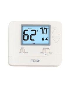 ACiQ Single-Stage Dual Powered Non-Programmable Thermostat 