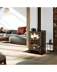 Nectre N350 Wood Cook Stove & Oven by Vermont Bun Baker - Heats 1000  Sq Ft