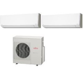 Fujitsu 18,000 BTU 21.5 SEER Dual Zone Heat Pump System 9+9 - Wall
