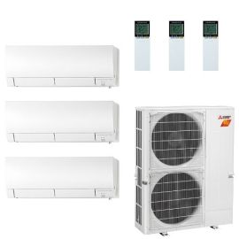 60,000 BTU 20 SEER Mitsubishi Tri Zone Mini Split H2i Hyper Heat