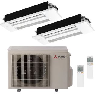 Mitsubishi 20,000 BTU 20 SEER Dual Zone Heat Pump System 12+12 - MXZ-2C20NA2 / 2-MLZ-KP12NA