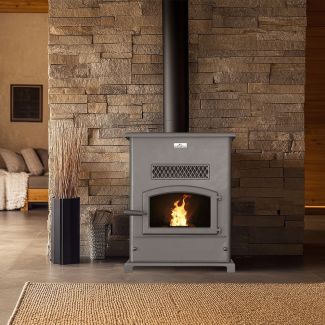 Breckwell Big E Pellet Stove with Blower Heats 2200 Sq Ft & 30% Tax Credit Approved by Breckwell - SP1000