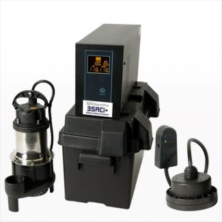 35ACi+ Battery Backup AC System | 1/3 HP | Automatic | Cast Iron | 53 GPM at 10 ft of head