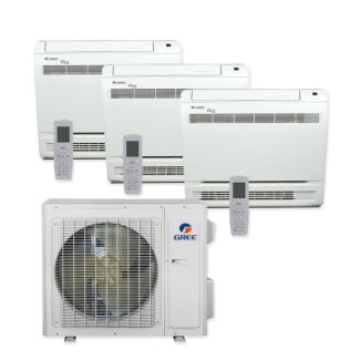 Gree 36,000 BTU 23 SEER Tri Zone Mini Console Heat Pump System 9+9+9 - MULTIU36HP230V1DO / 3-CONS09HP230V1AF