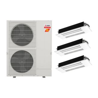 42,000 BTU 19 SEER Mitsubishi Tri Zone  H2i Hyper Heat Pump System 9+9+18