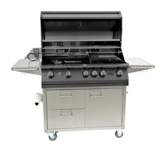 Lion Stainless Steel Cart For 40-Inch Gas Grill