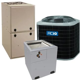 2 Ton 16 SEER2 92% AFUE 100,000 BTU ACiQ Gas Furnace and Heat Pump System - Multi-Positional - R4H5S24AKAAA / EVD4X37M21A / R92MSN1002120A