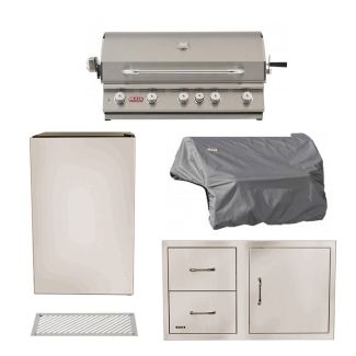 Bull Diablo 46-Inch 6-Burner Built-In Gas Grill & Outdoor Kitchen Package - 62648 / 62649