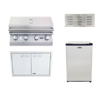 Lion L60000 32-Inch 4-Burner Built-In Gas Grill W/Outdoor Kitchen Package Options - L60000