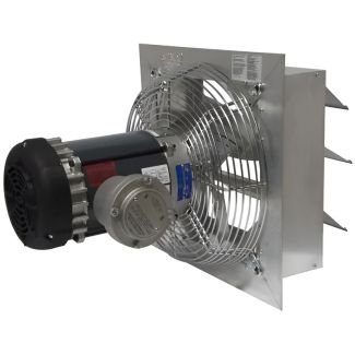 Canarm 20" Shutter Mounted Explosion Proof Exhaust Fan, Single Speed, 3640 CFM, 230/460V - AX20-4M