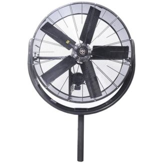 Triangle Fans 54" High Velocity Fan, 1-Speed, 5 HP, 230V, 1-Phase, Belt Drive, Totally Enclosed Motor without Oscillator - HV5419-W