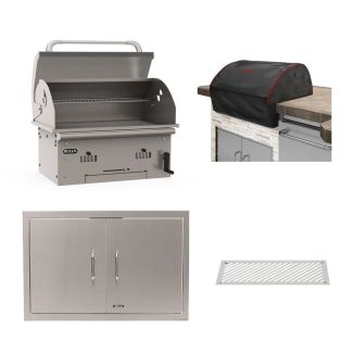 Bull Charcoal 30-Inch Bison Built-In Grill & Outdoor Kitchen Package - 88787