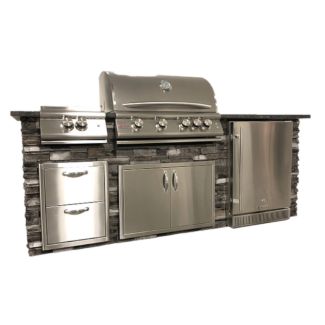 TRŪ 8ft Ready-to-Assemble Kitchen Island - B28011