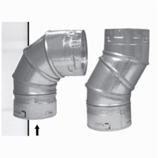 90 Degree Adjustable Elbow, 4” W - 4M90