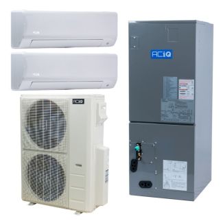 48000 BTU ACiQ Standard Series 22.2 SEER2 Tri Central Zoned Mini Split Heat Pump System - R454B - 12 + 12 + 24 - ES-48Z-M6C / ACIQ-12W-HH-MD-2 / ACIQ-24AHB-HH-MB