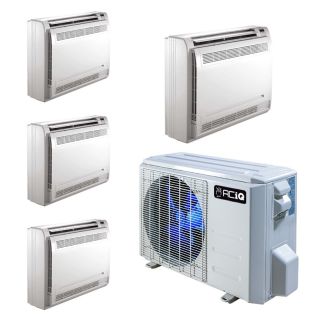36,000 BTU 23.9 SEER2 ACiQ 4-Zone Floor Mounted Mini Split System - 12+12+12+12 - ES-36Z-M4/ACIQ-12FM-HH-M-4