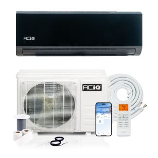 9000 BTU ACiQ Essentials 20 SEER2 Single Zone Wall Mount Mini Split Heat Pump System w/16 Ft. Line Set - R32 | 115V