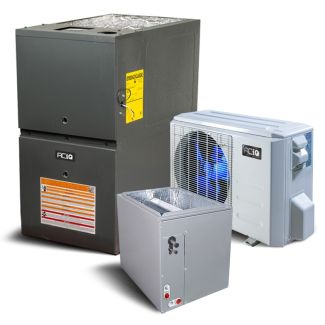 1.5 Ton 16 SEER2 80% AFUE 60,000 BTU ACiQ Gas Furnace and Air Conditioner System - Upflow/Horizontal - ACIQ-18-AC / ACIQ-24-ACL / AQ-GR9S800603BN
