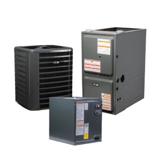 1.5 Ton 13.4 SEER2 96% AFUE 40,000 BTU Gas Furnace and R32 Air Conditioner System - Downflow