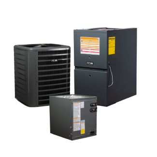 3 Ton 13.4 SEER2 80% AFUE 80000 BTU Gas Furnace and R32 Air Conditioner System - Downflow - AQ-GLXS3BN3610 / AQ-CAPTA3626B3 / AQ-GD9S800804BN