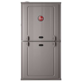 Rheem 80% 50000 BTU Single Stage Gas Furnace - 14" Width - Upflow/Horizontal - R801T0503A14UHSNAS