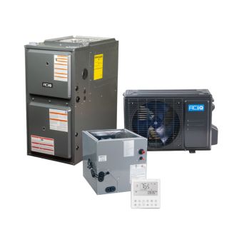 1.5 Ton 16 SEER2 96% AFUE 40000 BTU Furnace and High Efficiency Heat Pump System | Inverter - R454B - Upflow/Horizontal - ACiQ-18-EHPD / ACIQ-24-ACL-14-B / AQ-GR9T960403AN