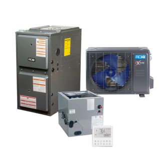 2 Ton 16 SEER2 96% AFUE 40000 BTU Furnace and High Efficiency Heat Pump System | Extreme Series - R454B - Upflow/Horizontal - ACIQ-24-HPD / ACIQ-24-ACL-14-B / AQ-GR9T960403AN