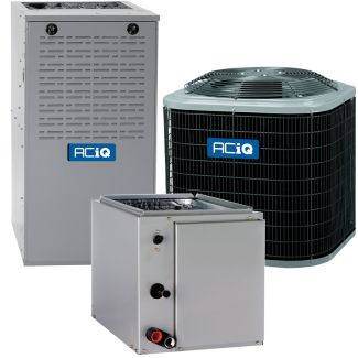 2.5 Ton 16 SEER 80% AFUE 44,000 BTU AirQuest Gas Furnace and Air Conditioner System - Upflow/Downflow