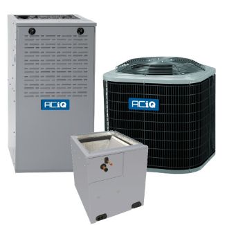 1.5 Ton 13.4 SEER2 80% AFUE 45,000 BTU ACiQ Gas Furnace and Air Conditioner System - Upflow/Downflow - R4A4S18AKANA / EVD4X18M14A / N80MSN0451412A