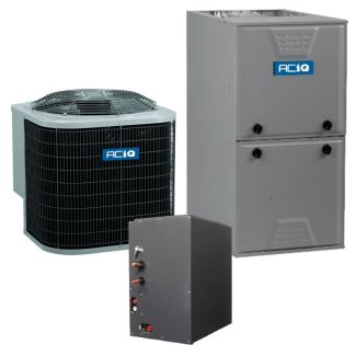 1.5 Ton 13.4 SEER2 95% AFUE 60000 BTU ACiQ Gas Furnace and Air Conditioner System - Multi-Positional - R4A4S18AKANA / CE24B44-140L-000 / N96MSN0601412A