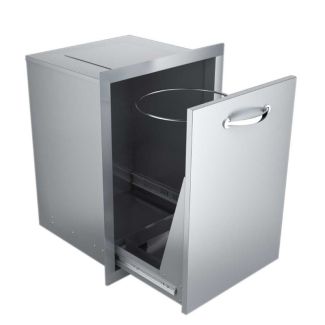 Sunstone Classic 20-Inch Roll-Out Trash Bin - A-TRHD- Drawer Open View