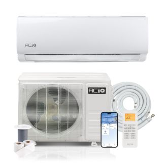 18,000 BTU ACiQ Essentials 21 SEER2 Single Zone Wall Mounted Mini Split Heat Pump System - R454B | White | 230V