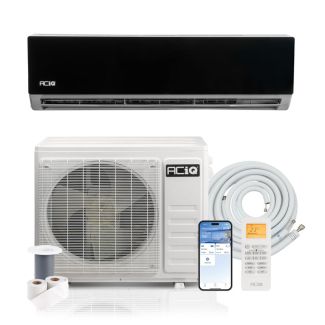 36,000 BTU 19 SEER2 ACiQ Essentials Single Zone Wall Mounted Mini Split System - Black w/ WiFi - 230V| R454B
