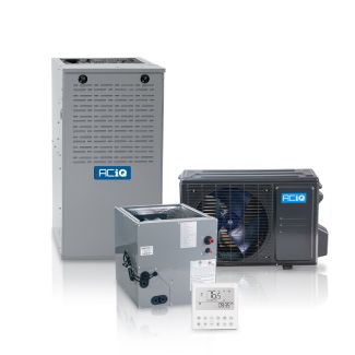 Hybrid 1.5 Ton 16 SEER2 80% AFUE 45,000 BTU ACiQ High Efficiency Heat Pump and Gas Furnace System | Inverter - R454B