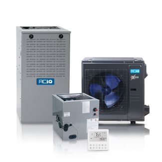 Hybrid 3 Ton 15.8 SEER2 80% AFUE 90,000 BTU ACiQ High Efficiency Heat Pump and Gas Furnace System | Inverter - R454B