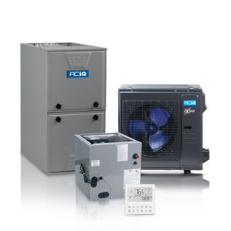 Hybrid 3 Ton 15.8 SEER2 96% AFUE 80,000 BTU ACiQ High Efficiency Heat Pump and Gas Furnace System | Inverter - R454B