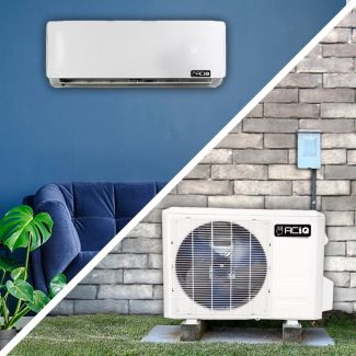 9,000 BTU 21.5 SEER2 ACiQ Single Zone Mini Split Wall Mounted System - 115V -R410A