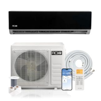 36,000 BTU 19 SEER2 ACiQ Essentials Single Zone Wall Mounted Mini Split System - Black w/ WiFi - 230V| R454B