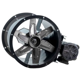 US Fan Belt Drive Tubeaxial Fan 12" Propeller 1780 CFM .33 HP 120/230 Volts, 1 Phase - HA12E-.33-1P