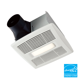 Broan Flex DC Series 50-110 CFM Bathroom Exhaust Fan Energy Star with LED Lighting - AE50110DCL