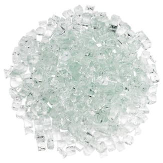 American Fire Glass® Fire Glass - Clear - 1/2 Inch