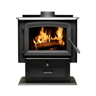 Ashley Large Wood Burning Stove - Heats Up To 2000 Square Feet