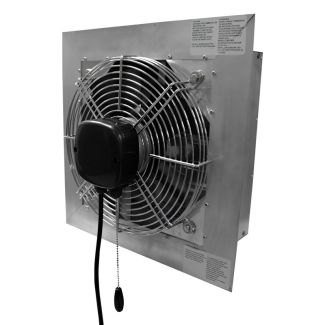Canarm 10 Inch Shutter Mounted Direct Drive Two Speed Exhaust Fan  500/388 CFM 115V