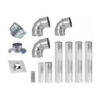 Metal-Fab 4" Vertical Vent Kit with Vent Cap
