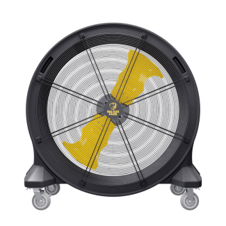 Big Ass Fan Bandit 42 Inch Portable Fan 11,044 CFM Covers 120 Feet - Yellow/Black - F-BD1-4201