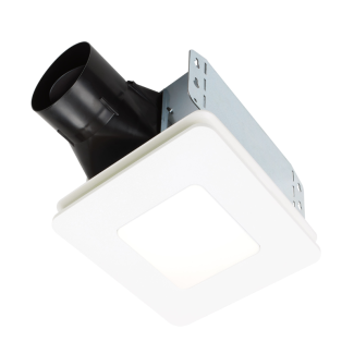 Broan Roomside Series 60 CFM 0.9 Sones Bathroom Exhaust Fan Energy Star with LED - BEL6
